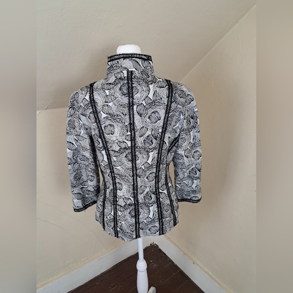 Andrew Gn Suit Jacket Black/White Size 40(M) - Picture 5 of 16